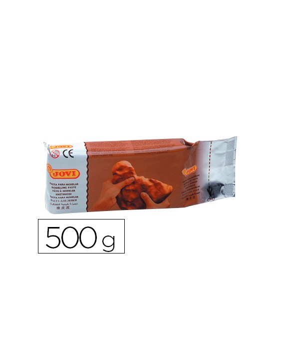 Pasta para modelar jovi 500 g terracota