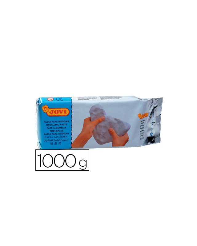 Pasta para modelar jovi 1000 g color blanco