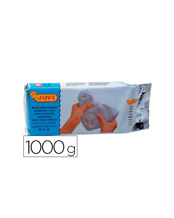 Pasta para modelar jovi 1000 g color blanco