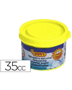 Tempera escolar jovi 35 ml color amarillo limon