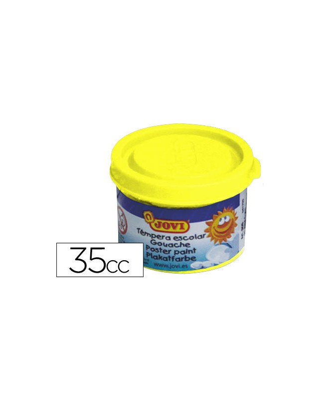 Tempera escolar jovi 35 ml color amarillo limon