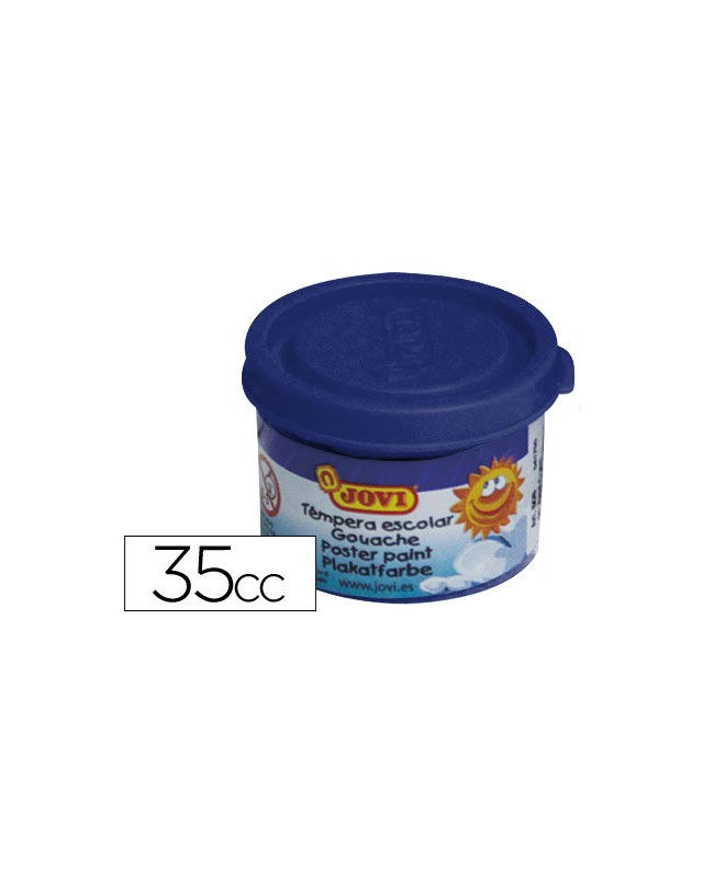 Tempera escolar jovi 35 ml color azul ultramar