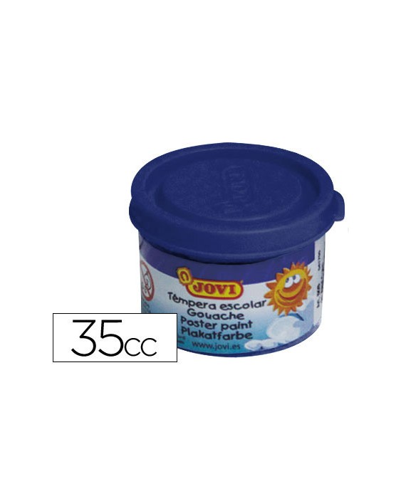 Tempera escolar jovi 35 ml color azul ultramar