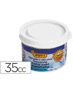 Tempera escolar jovi 35 ml color blanco