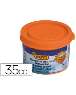 Tempera escolar jovi 35 ml color naranja