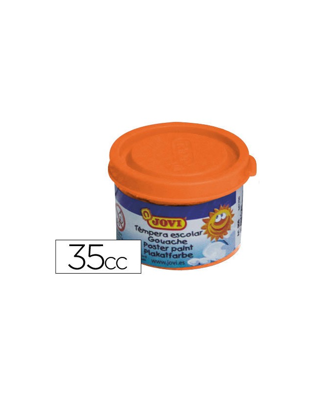 Tempera escolar jovi 35 ml color naranja