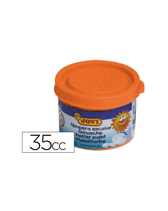 Tempera escolar jovi 35 ml color naranja