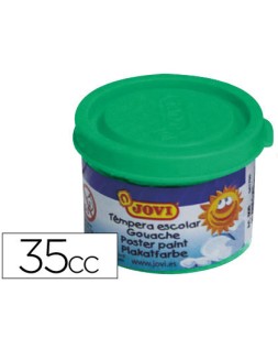 Tempera escolar jovi 35 ml color verde medio