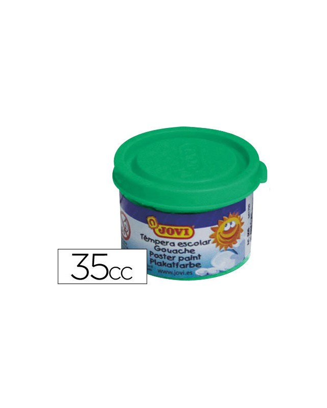 Tempera escolar jovi 35 ml color verde medio