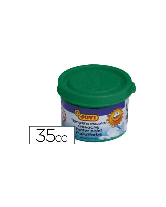 Tempera escolar jovi 35 ml color verde medio