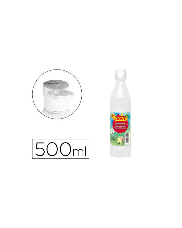 Tempera liquida jovi escolar 500 ml blanco