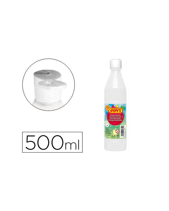 Tempera liquida jovi escolar 500 ml blanco