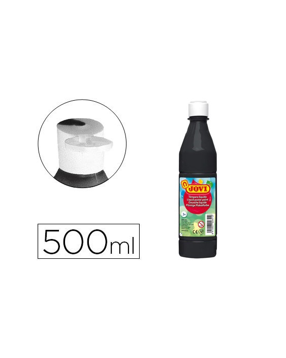 Tempera liquida jovi escolar 500 ml negro