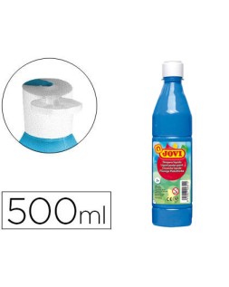 Tempera liquida jovi escolar 500 ml azul cyan