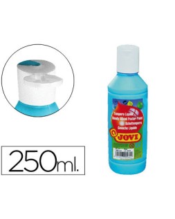Tempera liquida jovi escolar 250 ml azul cyan