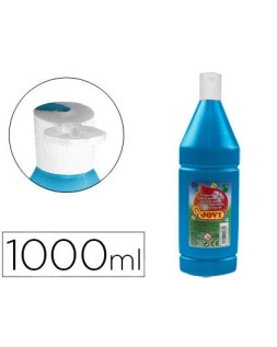Tempera liquida jovi escolar 1000 ml azul cyan