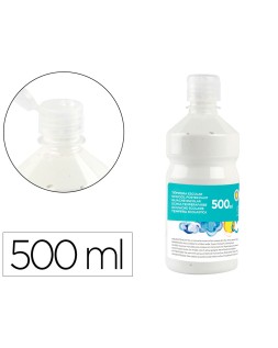 Tempera liquida liderpapel escolar 500 ml blanco