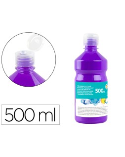 Tempera liquida liderpapel escolar 500 ml violeta