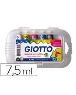 Tempera giotto 7,5 ml estuche 5 colores surtidos