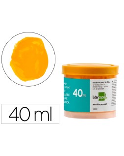 Tempera escolar liderpapel 40 ml amarillo oro