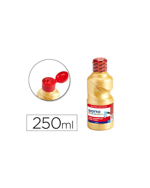 Tempera liquida giotto escolar 250 ml metalizada oro