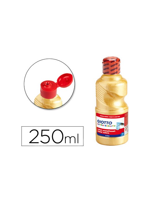 Tempera liquida giotto escolar 250 ml metalizada oro