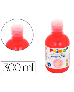 Tempera liquida primo escolar 300 ml rojo fluorescente