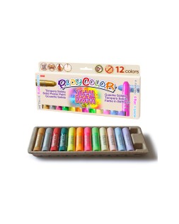 Tempera solida playcolor tutti frutti one caja de 12 unidades colores surtidos