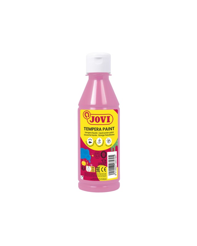 Tempera liquida jovi rosa botella de 250 ml