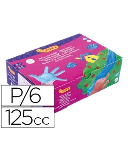 Pintura a dedos jovi 125 cc 6 colores surtidos