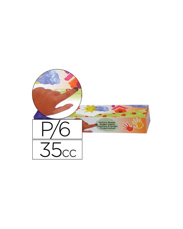 Pintura a dedos jovi 35 cc 5 colores surtidos