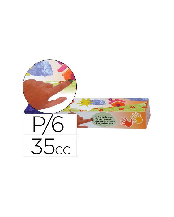 Pintura a dedos jovi 35 cc 5 colores surtidos
