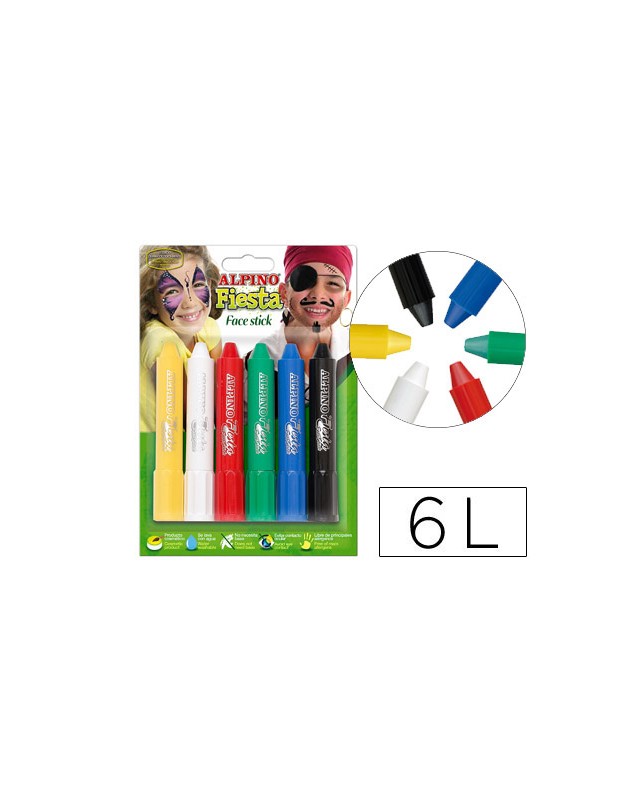 Barra maquillaje face stick 6 colores surtidos