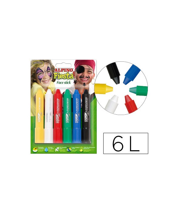 Barra maquillaje face stick 6 colores surtidos