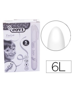 Barra de maquillaje jovi twist make-up blanca caja de 5 unidades