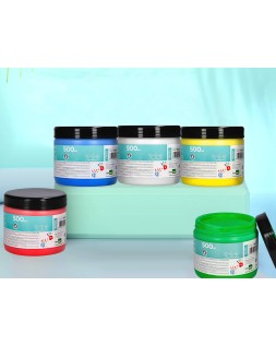 Pintura dedos liderpapel tarrina de 500 ml blanco