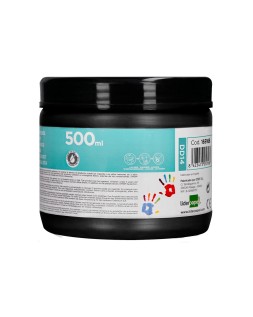 Pintura dedos liderpapel negro tarrina de 500 cc