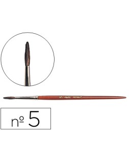 Pinceles acuarela liderpapel nº 5 virola cromada pelo engomado