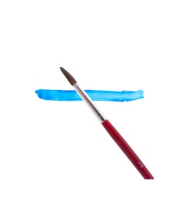 Pinceles acuarela liderpapel nº 6 virola cromada pelo engomado
