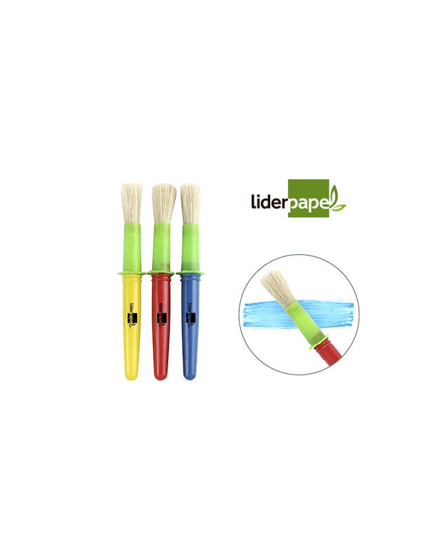 Pinceles escolares liderpapel grueso