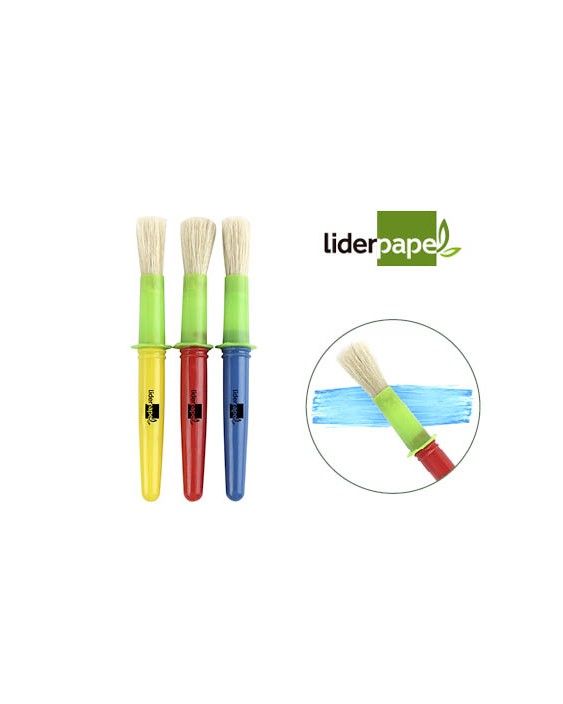 Pinceles escolares liderpapel grueso