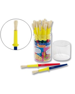 Pinceles escolares jovi mediano bote de 20 unidades