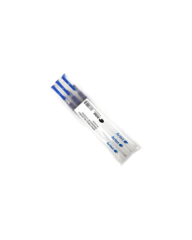 Pincel artist recargable redondo blister 3 unidades puntas surtidas