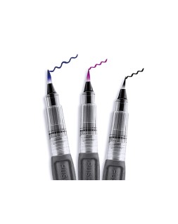 Pincel liderpapel recargable para productos acuarelables set de 6 unidades grosor puntas surtidas