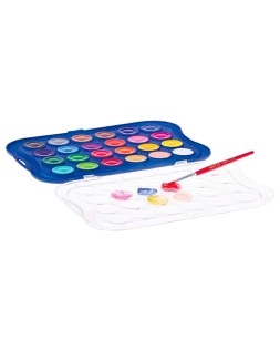 Acuarela giotto 24 colores con pincel estuche de plastico