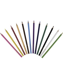 Lapices de colores acuarelables liderpapel caja de 12 unidades colores surtidos
