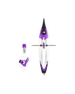 Compas liderpapel one con bigotera adaptador universal yminas colores surtidos