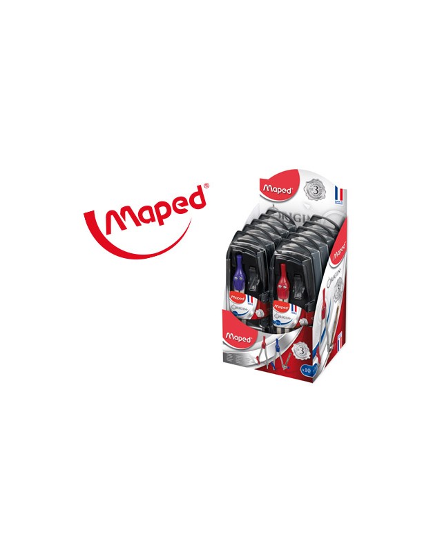 Compas maped 305811 con adaptador y estuche de minas