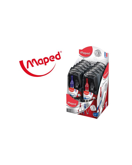 Compas maped 305811 con adaptador y estuche de minas
