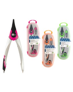 Compas liderpapel adaptador universal y minas colores surtidos